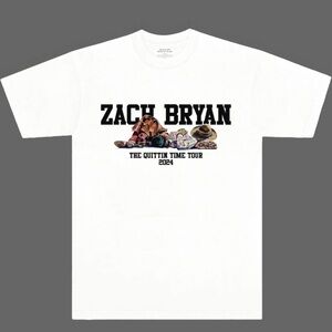 **AUTHENTIC** Zach Bryan Quittin Time Tour T-Shirt